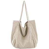  - Ulisty Mujer Grande Pana Bolso de Mano Retro Bolsa de Hombro Casual Bolsa de la Compra Moda Bolso Albaricoque